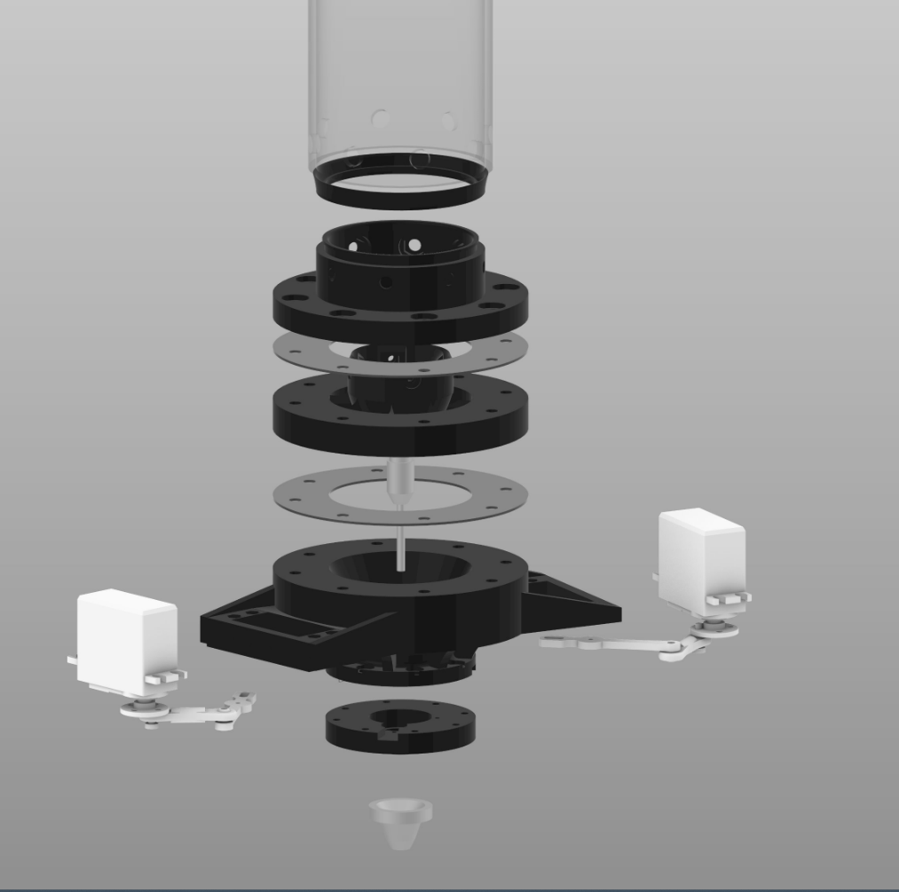 Graphic depicting a hexagonal cropped photo of an interior room design with grid lines along its borders.